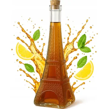 Sklenice Skleněná láhev Paris Tower 360 ml na alkohol Likéry víno Dárek