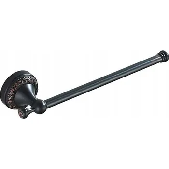 Věšák Držák, věšák na ručníky nástěnný, černý, 28,5 cm