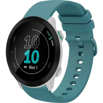 VSECHNONAMOBIL 113473 SILICONE Vyměnitelný řemínek pro Garmin Forerunner 55mm tmavě zelený