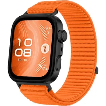 Ostatní příslušenství k chytrým hodinkám VSECHNONAMOBIL 113498 NYLON Vyměnitelný řemínek pro Huawei Watch Fit 4 / Fit 4 Pro oranžový