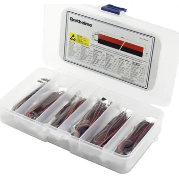 Dioda Barthelme sada LED červená, modrá, zelená, žlutá, jantarová, studená bílá 50 mcd, 100 mcd, 250 mcd, 300 mcd 120 ° 20 mA 2 V, 3 V