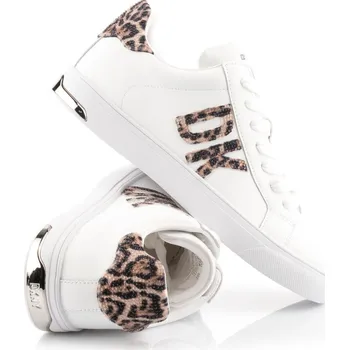 Dámské tenisky TENISKY DKNY ABENI - LACE UP ON S WHT/NATURAL