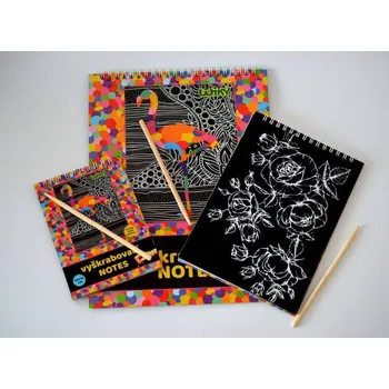 Dětské zboží Vyškrabovací notes s motivy - 10 listů 14 x 20 cm