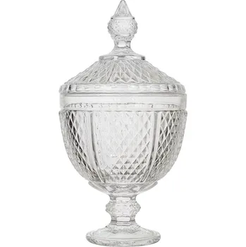 Váza Skleněná bonboniéra Diamond 31 cm