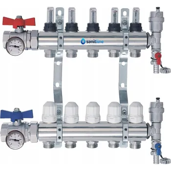 rozdělovač topení SANITLINE Rozdělovač 5 pro podlahové topení