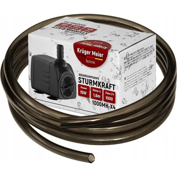 Čerpadlo SYSTÉM PRO VÝMĚNU VODY DO AKVÁRIA, JEZÍRKA - PONORNÉ ČERPADLO, HADICE, 1000 L/H