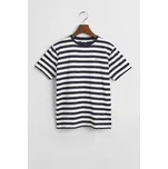 TRIČKO GANT STRIPED SHIELD T-SHIRT EVENING BLUE