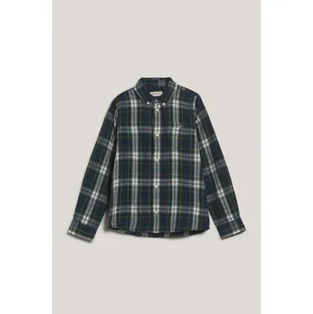 Dívčí košile KOŠILE GANT CHECKED FLANNEL BD SHIRT NAVY