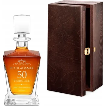 Karafa na Whisky s gravírováním Skleněná 800ml Dárek k Narozeninám