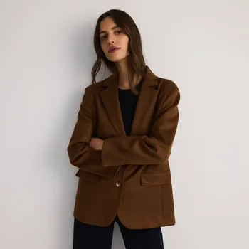 Dámské sako Reserved - Jednořadý blejzr - zlatavá hnědá - YT233-82X - YT233-82X-M