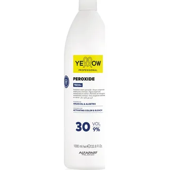 Barva na vlasy Yellow Professional Alfaparf PEROXIDE 9% 1000 ml - Krémová oxidační emulze - TECH+ YELLOW PROFESSIONAL