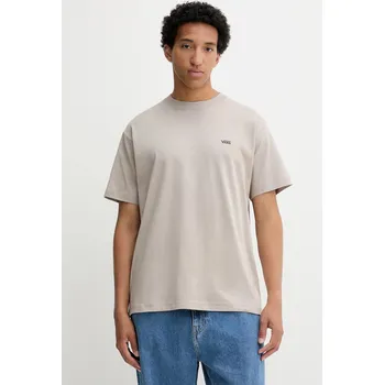Bavlněné tričko Vans pánské, béžová barva, VN000R9X7D61 80X, vel. XXL