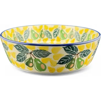 Miska kulatá 19 cm Hrušky dek. 3249 Keramika Bolesławiec