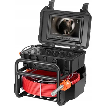 Zabezpečení domácnosti VEVOR inspekční kamera do potrubí 50M s vysílačem 512Hz a 9" HD 1080P displejem