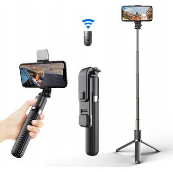 Selfie tyč Selfie tyč (L03S), Bluetooth, dálkové ovládání, Techsuit, lehká, skladná, 84 cm
