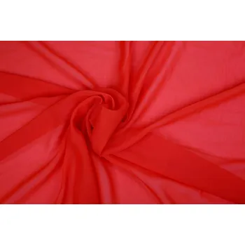 Šifon - červený 03969/016