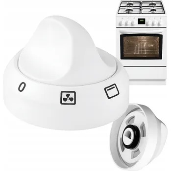 Příslušenství pro sporák Ovladač Knoflík Funkcí Trouby Pro Sporáky Mastercook S Horkovzduchem Bílý