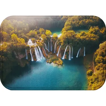 Koupelnová předložka KOUPELNOVÁ PŘEDLOŽKA MĚKKÁ OBDÉLNÍKOVÁ RYCHLESCHNOUCÍ 40x60 CM ROHOŽKA PŘÍRODA HIT