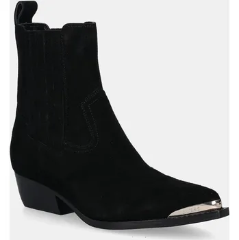 Dámská zimní obuv Semišové kovbojské boty Guess LANNA2 FLTLN2.SUE10.BLACK černá 99X, EUR 41