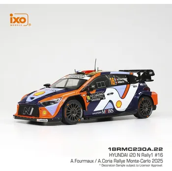 autíčko Hyundai i20 N Rally1 - Rally Monte Carlo 2025 #16 Fourmaux - Coria 1:18 IXO