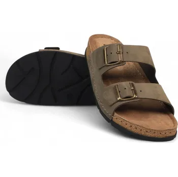 Pánské pantofle PÁNSKÉ PANTOFLE BATZ ZEUSZ ZELENÁ GREEN Barva: Zelená, Velikost: 43