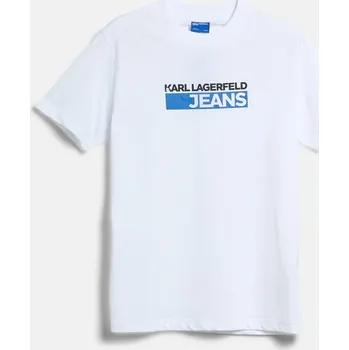 TRIČKO KARL LAGERFELD JEANS KLJ SLIM LOGO TEE WHITE