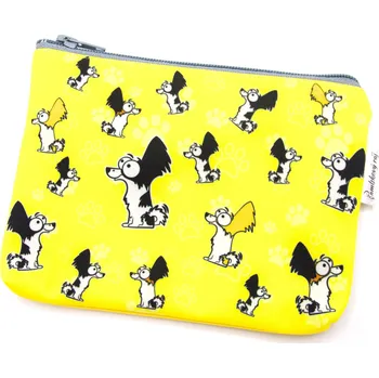 Kabelka Pamlskový Ráj Univerzální taštička - papillon Barva: žlutá