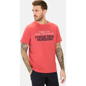 Pánská móda TRIČKO CAMEL ACTIVE T-SHIRT 1/2 ARM SUNFADED RED