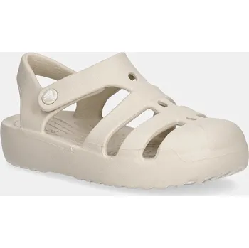Dívčí sandály Dětské sandály Crocs CLASSIC FISHERMAN KIDS 210626.CROCS.CLASSIC.FI béžová 08X, EUR 23/24