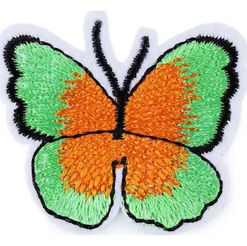 Nažehlovačka motýl zelená sv. 10 ks