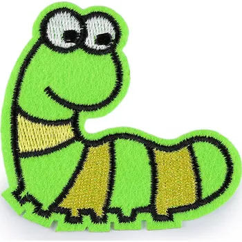 Nažehlovačka panda, slon, housenka zelená neon 10 ks