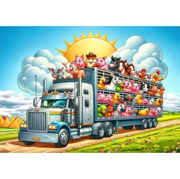 Puzzle Art Puzzle Cesta truckem 100 dílků