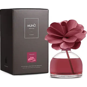 Aroma difuzér Muhà Flower difuzér s dřevěnou květinou Melograno Objem: 200 ml