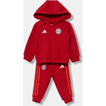 Dětská tepláková souprava adidas Performance FC Bayern Munich červená barva, IT4132 33X, vel. 62