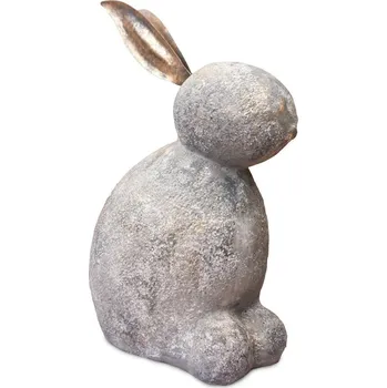Velikonoční dekorace Intesi velká velikonoční dekorace králík šedý 49 cm na komodu nebo do obýváku