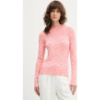 Dámský svetr Svetr HUGO Satero dámský, růžová barva, 50542604 39X, vel. S