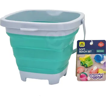 kbelík OEM WOOPIE skládací vědro čtvercové modré