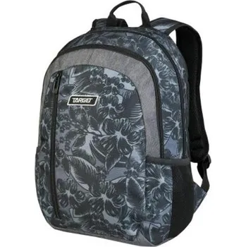 Školní batoh Studentský batoh Target Icon Grey Flowers 26798