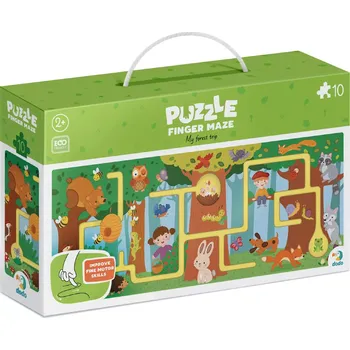 Puzzle DODO Labyrint Cesta lesem 10 dílků