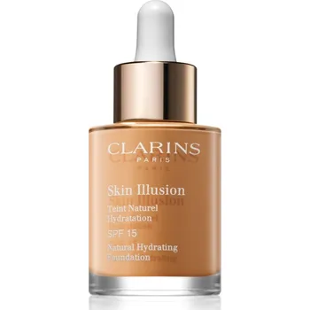 Kosmetika Clarins Skin Illusion Natural Hydrating Foundation rozjasňující hydratační make-up SPF 15 odstín 112 Amber 30 ml