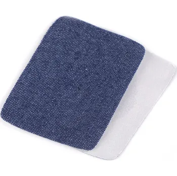 Nažehlovací záplaty riflové 5,3x7,9 cm modrá legie 2 ks