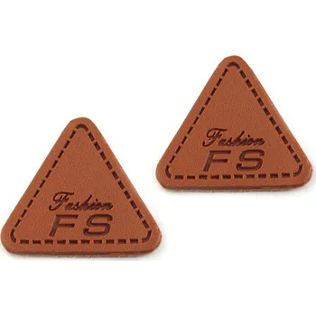 Ozdoba / nášivka / ochrana švů na oděvy 25 mm hnědá koňak 10 ks