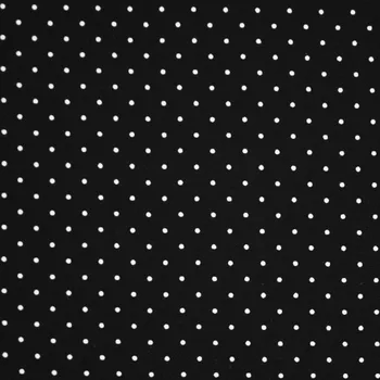 Šatovka černá bílé tečky, š 140