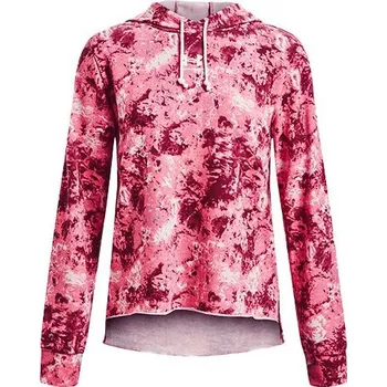 Dámská mikina Rival Terry Print Hoodie-PNK - 3489868