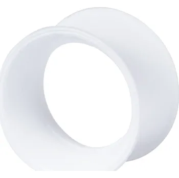 Náušnice Kaos Softwear KAOS SOFTWEAR Bílý silikonový tunel z lékařského silikonu Velikost: 12 mm