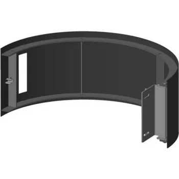 Krbová kamna Romotop Dveře dřevníku Barva: Stříbrná