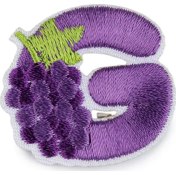 Nažehlovačka písmena fialová 1 ks