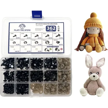 Sada očí a čumáků na hračky 362 ks