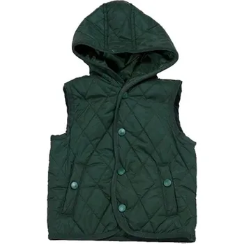 Chlapecká vesta vesta s kapucí, Sobe, 15KECYLK528, zelená - 68/74 | 6-9m