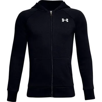 Chlapecké oblečení UA RIVAL COTTON FZ HOODIE-BLK